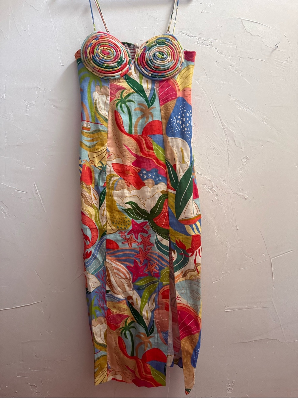 FARM Rio Vibrant Multicolor Tropical Maxi Skirt